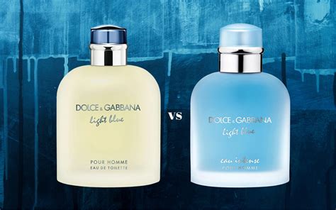 dolce gabbana light blu vs intense|dolce and gabbana light blue intense for men.